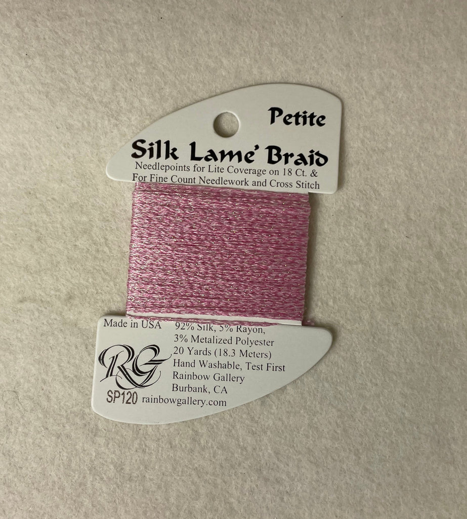 Petite Silk Lame Braid SP120 Lite Raspberry