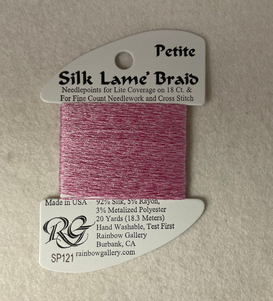 Petite Silk Lame Braid SP121 Medium Raspberry