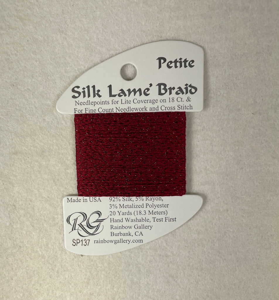 Petite Silk Lame Braid SP137 Scarlet