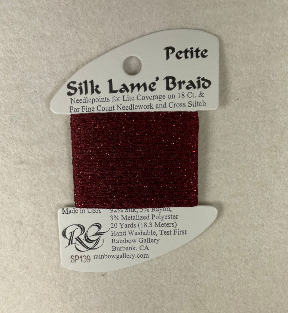Petite Silk Lame Braid SP139 Cardinal