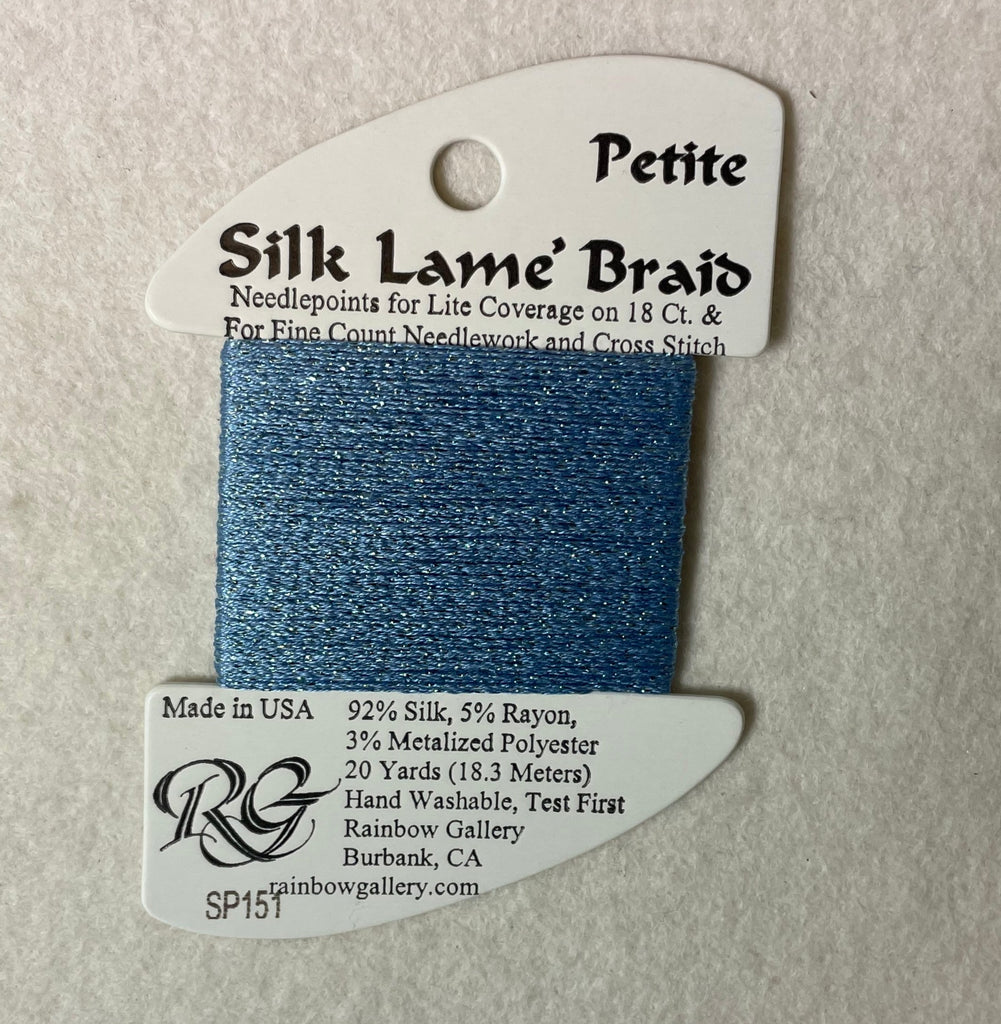 Petite Silk Lame Braid SP151 Azure Blue