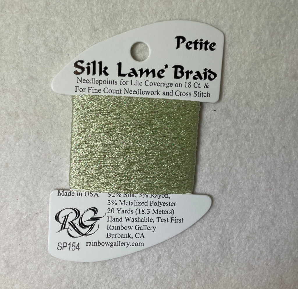 Petite Silk Lame Braid SP154 Misty Green