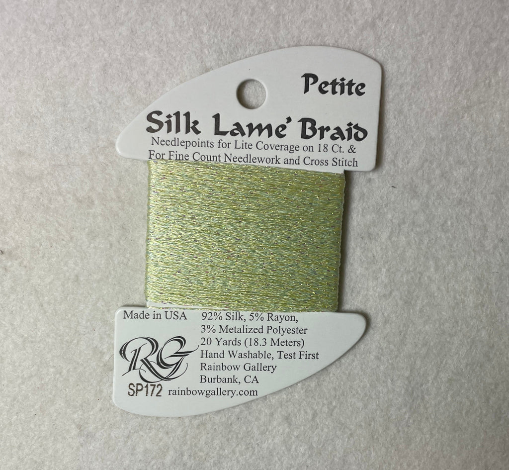 Petite Silk Lame Braid SP172 Lime Cream