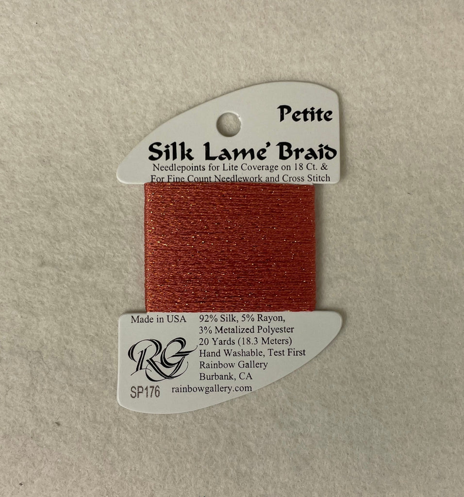 Petite Silk Lame Braid SP176 Coral