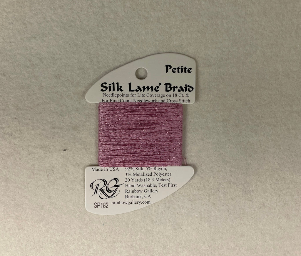 Petite Silk Lame Braid SP182 Raspberry