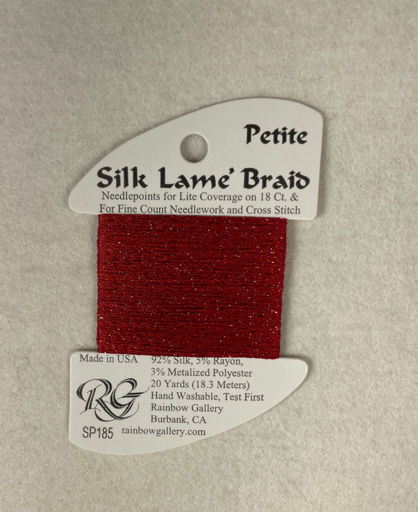 Petite Silk Lame Braid SP185 Tango Red