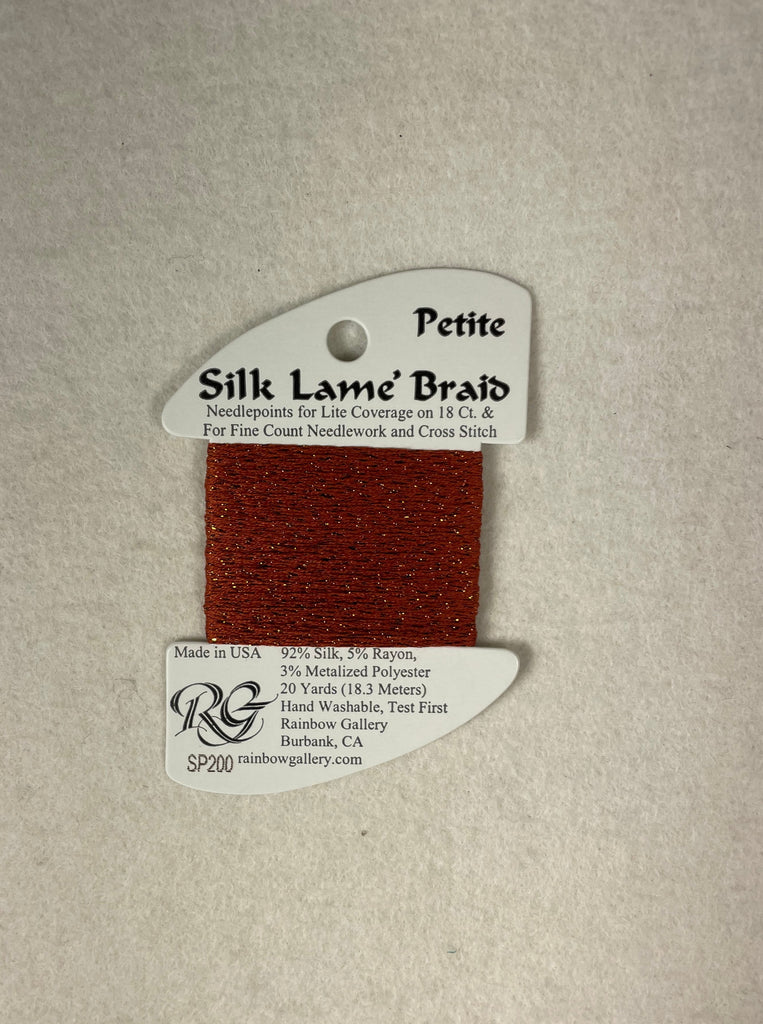 Petite Silk Lame Braid SP200 Burnt Brick