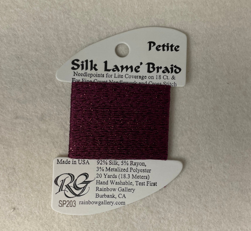 Petite Silk Lame Braid SP203 Magenta Purple