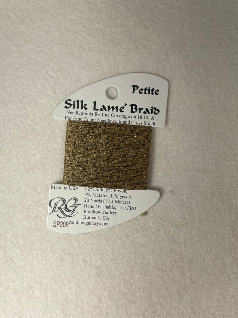 Petite Silk Lame Braid SP208 Antique Bronze