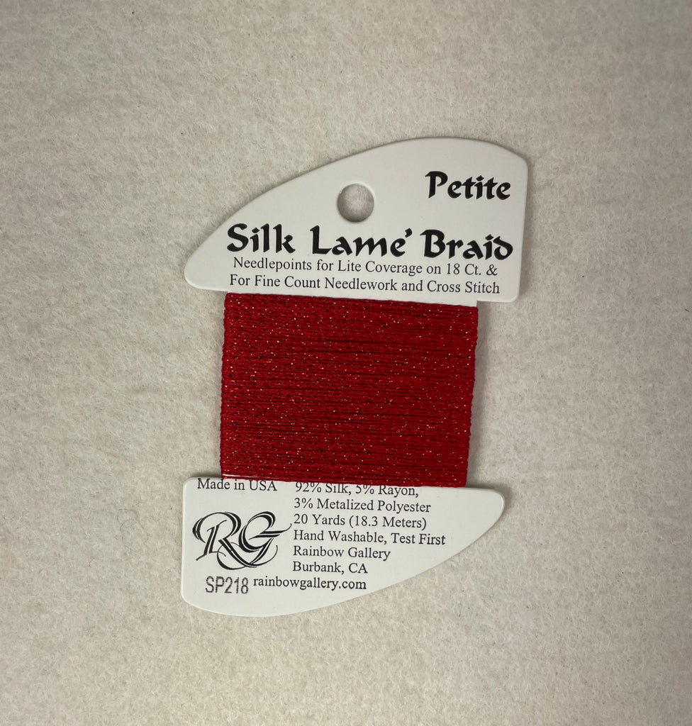 Petite Silk Lame Braid SP218 Corvette Red