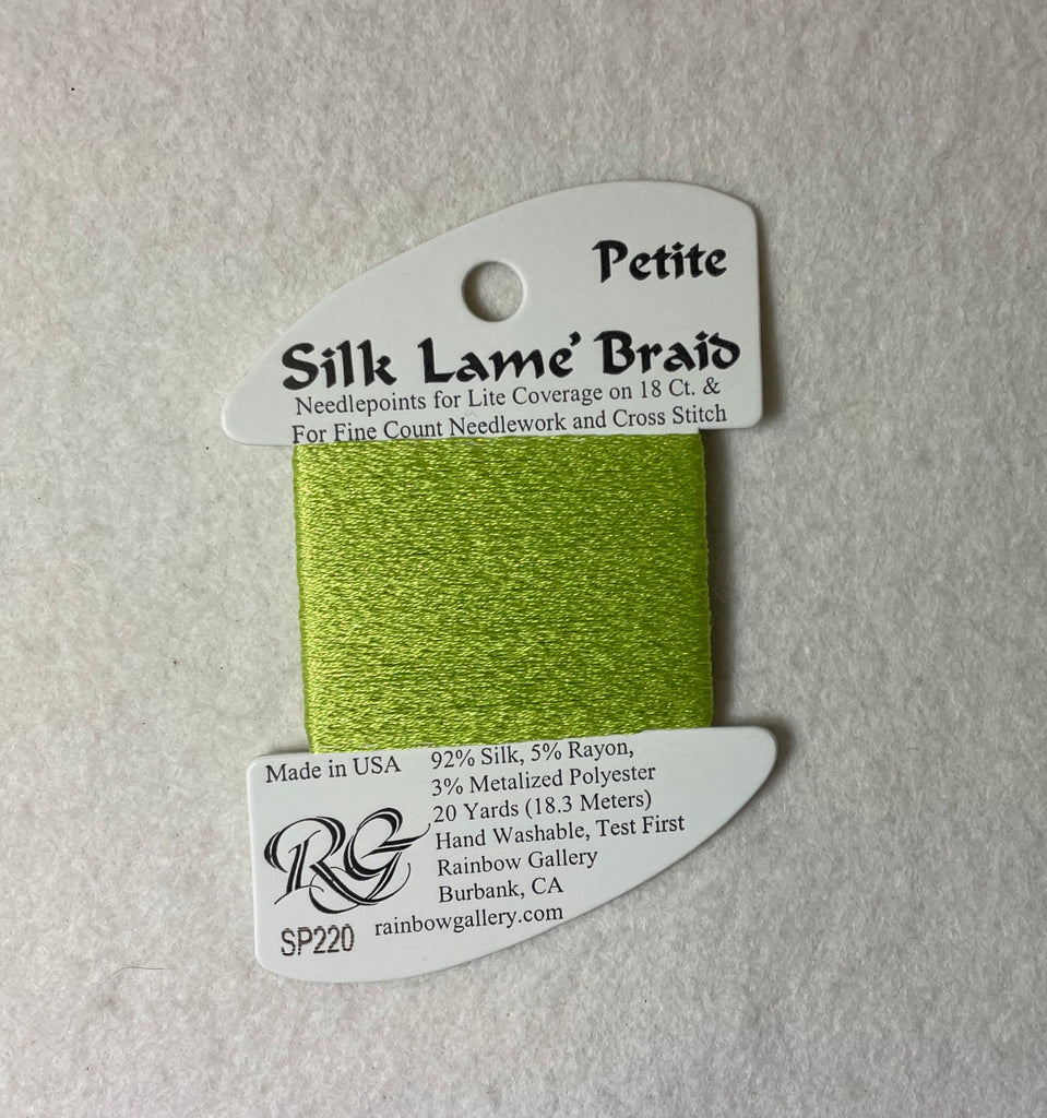 Petite Silk Lame Braid SP220 Lemon Grass