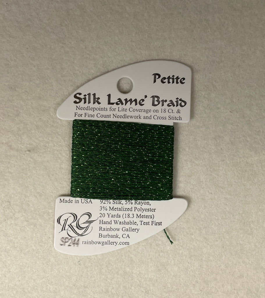 Petite Silk Lame Braid SP244 Vineyard Green