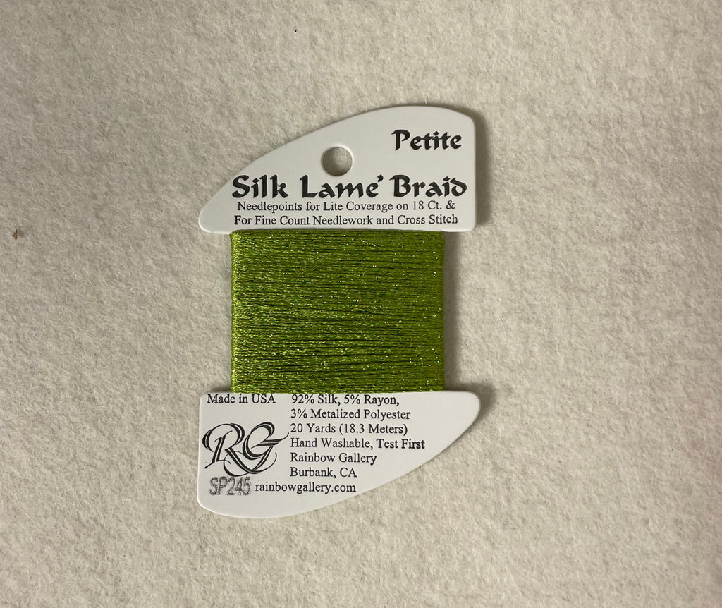 Petite Silk Lame Braid SP245 Green Banana