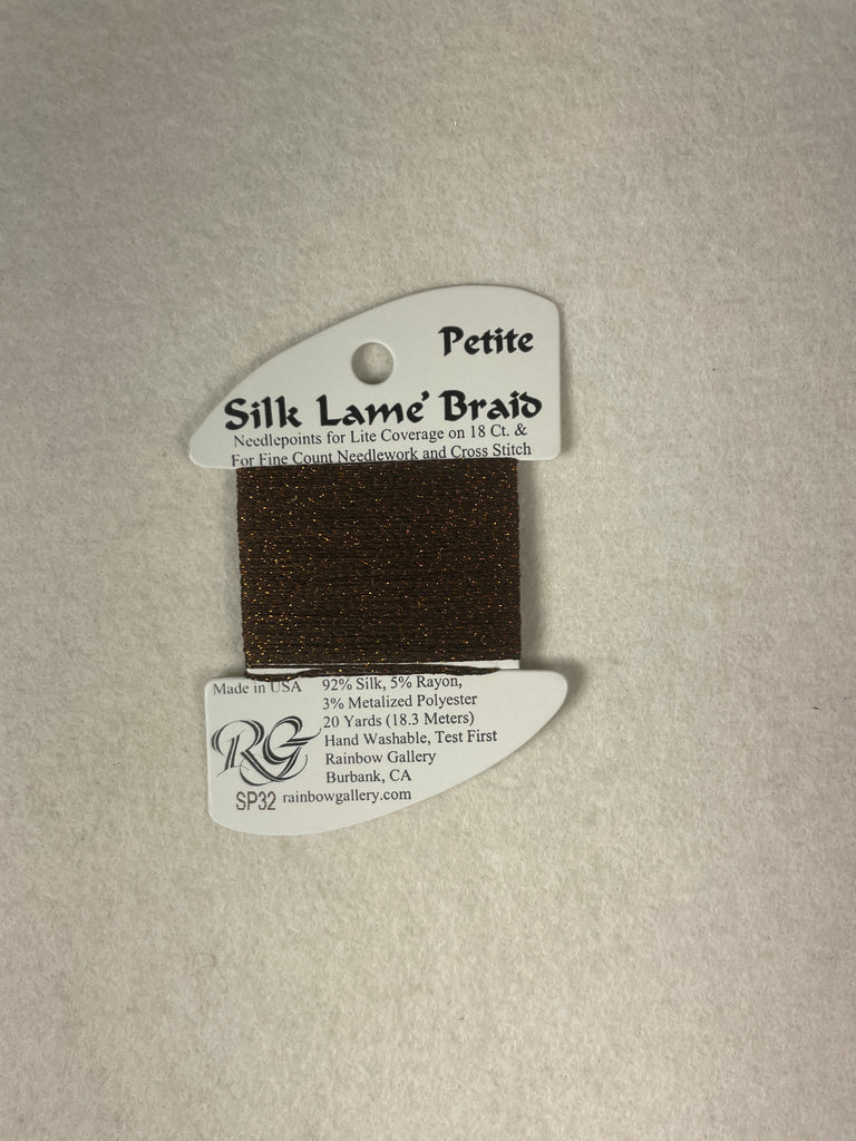 Petite Silk Lame Braid SP32 Coffee