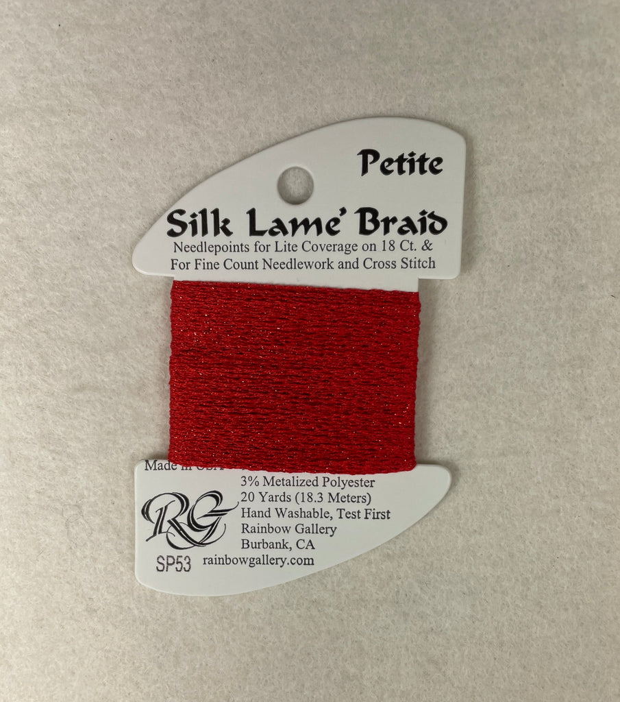 Petite Silk Lame Braid SP53 Crimson