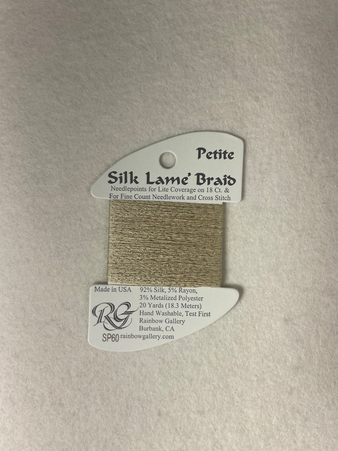 Petite Silk Lame Braid SP60 Camel