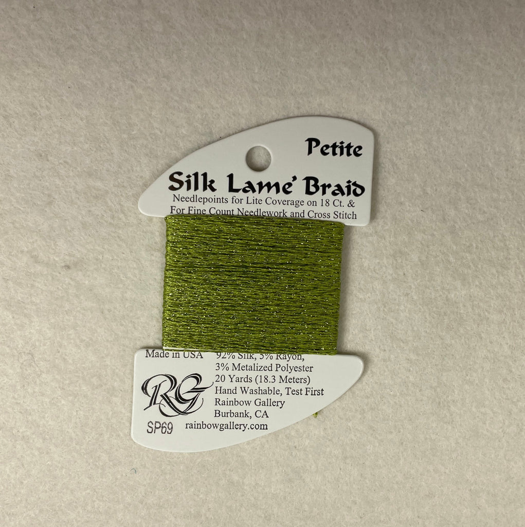 Petite Silk Lame Braid SP69 Medium Avocado