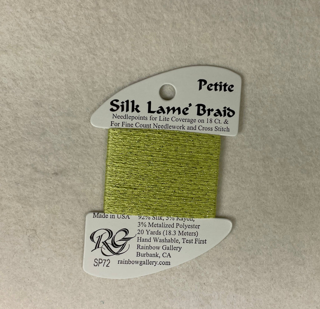 Petite Silk Lame Braid SP72 Lite Chartreuse