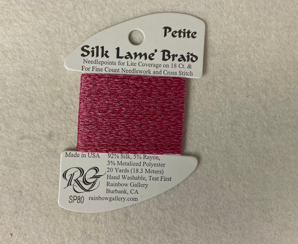 Petite Silk Lame Braid SP80 Pink Carnation