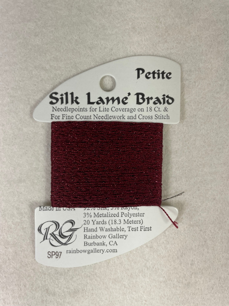Petite Silk Lame Braid SP97 Ruby Red