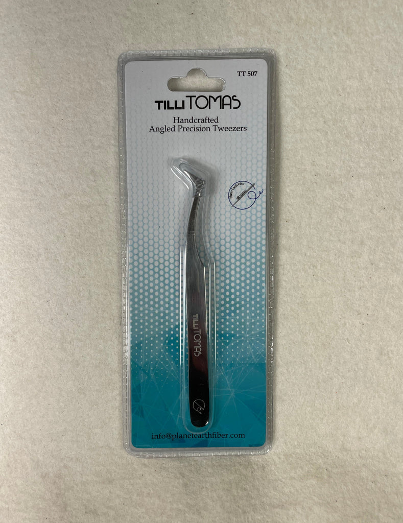 Tilli Thomas SC507 4.5 Angled Precision Tweezers