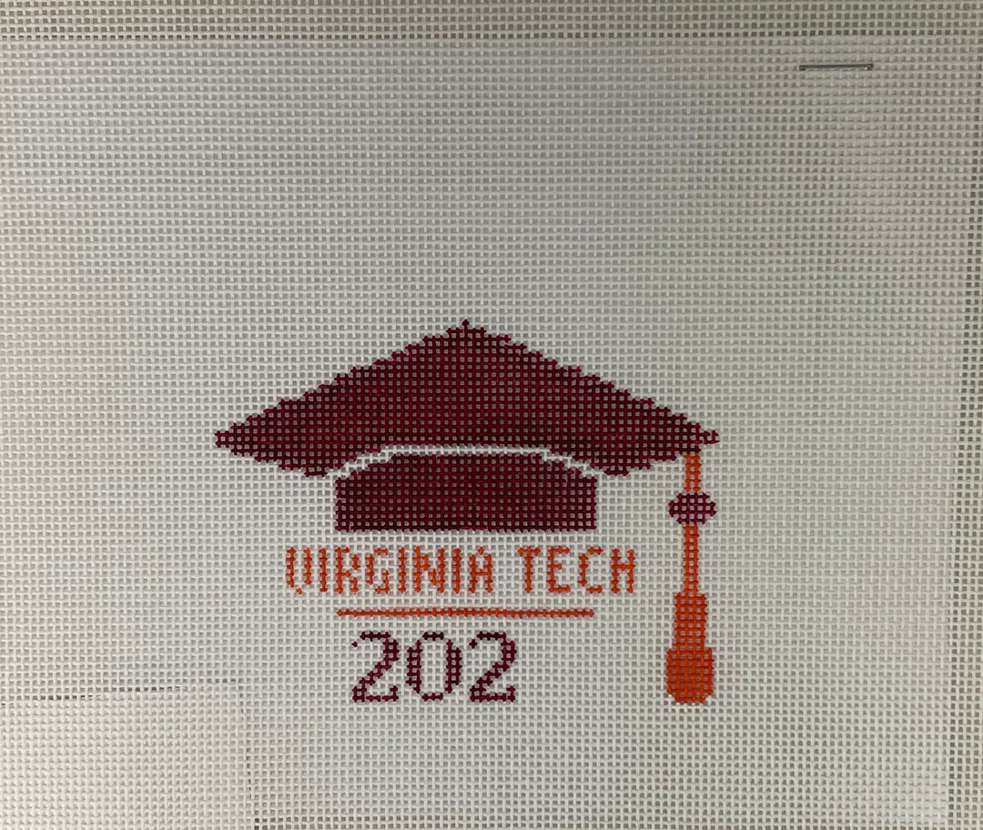 Lauren Bloch Designs G07 Virginia Tech Grad Cap