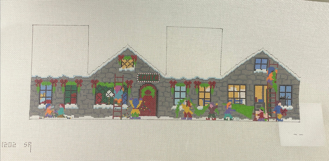 * Susan Roberts Needlepoint 1202 Santa's House