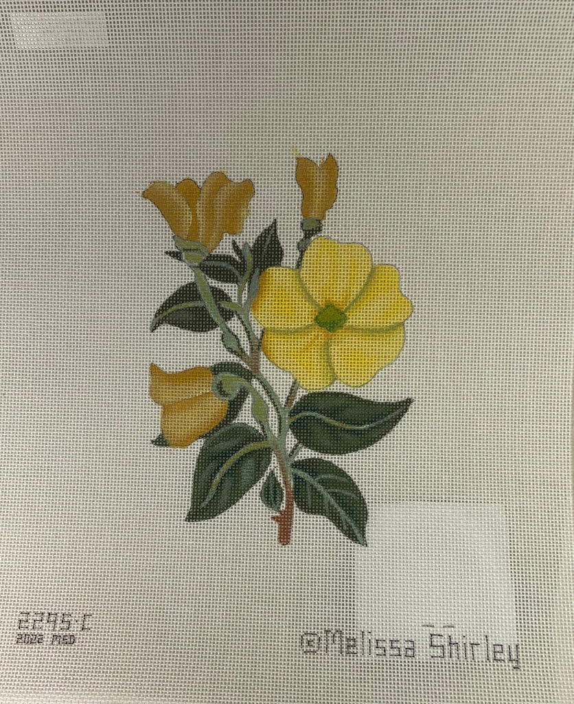 * Melissa Shirley 2295C Yellow Flowers- Turtle Bag